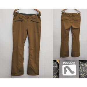 Flylow Ski Pants Men's M Khaki Brown Insulated Snowboard Winter #W4637
